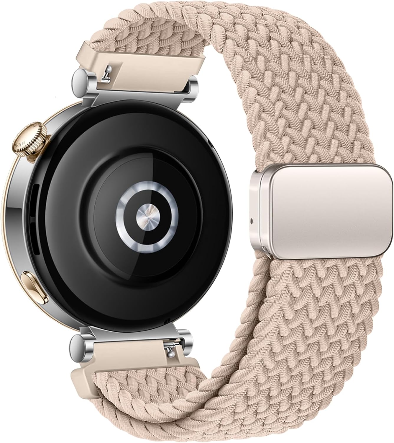 18mm Braided Bands for Garmin Venu 3S 2S/Venu 4 41mm/Vivoactive 4S/Vivomove 3S/Forerunner 265S/255S Band Women,18mm Quick Release Magnetic/Parachute Buckle Woven Fabric Nylon Sport Watch Strap